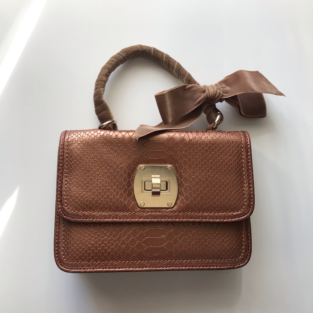 Brown leather TALBOTS handbag